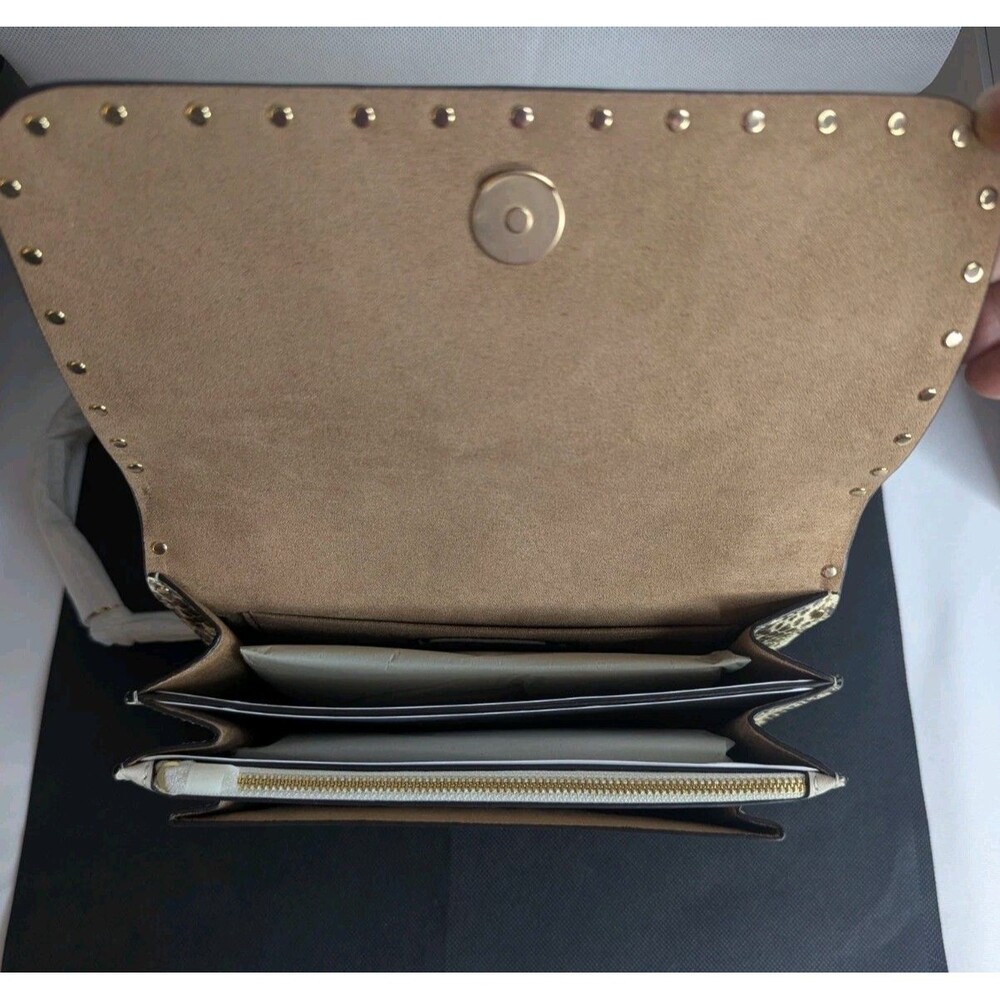 Coach Klare Crossbody - Light Khaki Multi, Snakeskin Embossed, NWT - Picture 7 of 8